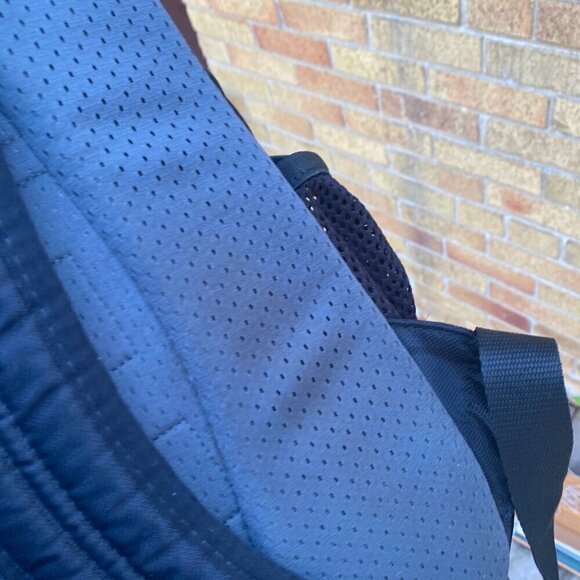 Vintage Nike Backpack Bag Gray Black Middle Check Swoosh - Picture 10 of 10